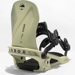 Arbor Spruce White Snowboard Bindings 2023