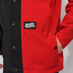 Broken Promises Bred Black & Red 10K Snowboard Jacket -Lib Tech Shop Broken Promises Bred Black Red 10K Snowboard Jacket 355512 alt2 US
