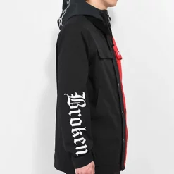 Broken Promises Bred Black & Red 10K Snowboard Jacket -Lib Tech Shop Broken Promises Bred Black Red 10K Snowboard Jacket 355512 alt4 US
