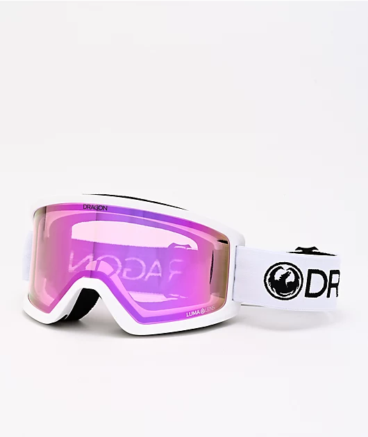 Dragon Alliance Dragon DX3 OTG White & Pink Ion Snowboard Goggles 5 Dragon Alliance Dragon DX3 OTG White & Pink Ion Snowboard Goggles - Image 3