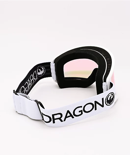 Dragon Alliance Dragon DX3 OTG White & Pink Ion Snowboard Goggles 4 Dragon Alliance Dragon DX3 OTG White & Pink Ion Snowboard Goggles - Image 2