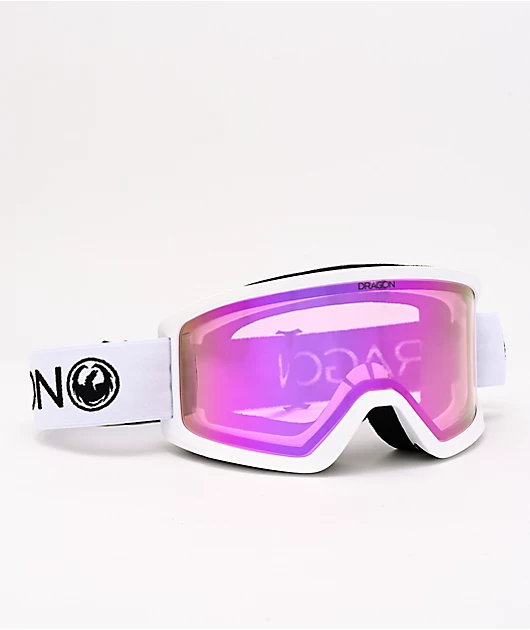 Dragon Alliance Dragon DX3 OTG White & Pink Ion Snowboard Goggles 3 Dragon Alliance Dragon DX3 OTG White & Pink Ion Snowboard Goggles