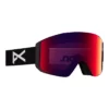 Anon Sync Ski & Snowboard Goggles 2021/22 Black With Perceive Sunny Red Lens + Bonus Lens