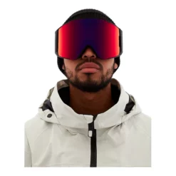 Anon Sync Ski & Snowboard Goggles 2021/22 Black With Perceive Sunny Red Lens + Bonus Lens -Lib Tech Shop FGL 333586401 01 c