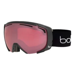 Bolle Supreme OTG Ski & Snowboard Goggles 2023 Black Corp Matte With Vermillon Gun Lens