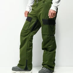 Lurking Class By Sketchy Tank Lurk Wear Green 10K Cargo Snowboard Pants -Lib Tech Shop Lurking Class by Sketchy Tank Lurk Wear Green 10K Cargo Snowboard Pants 341156 alt1 US
