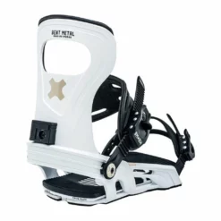 Bent Metal Womens Metta Snowboard Binding-White-L